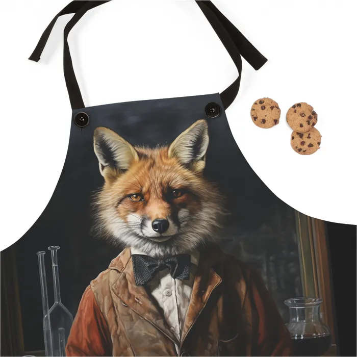Professor Fox Apron Portraits by NC Earrings