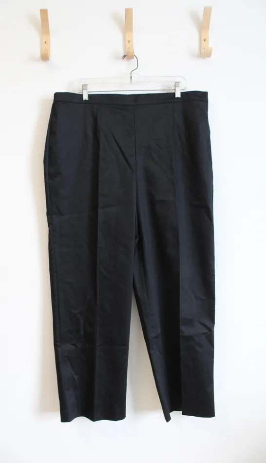 Rings Alfred Dunner NEW Alfred Dunner Classic Fit Black Trouser Pants 20W
