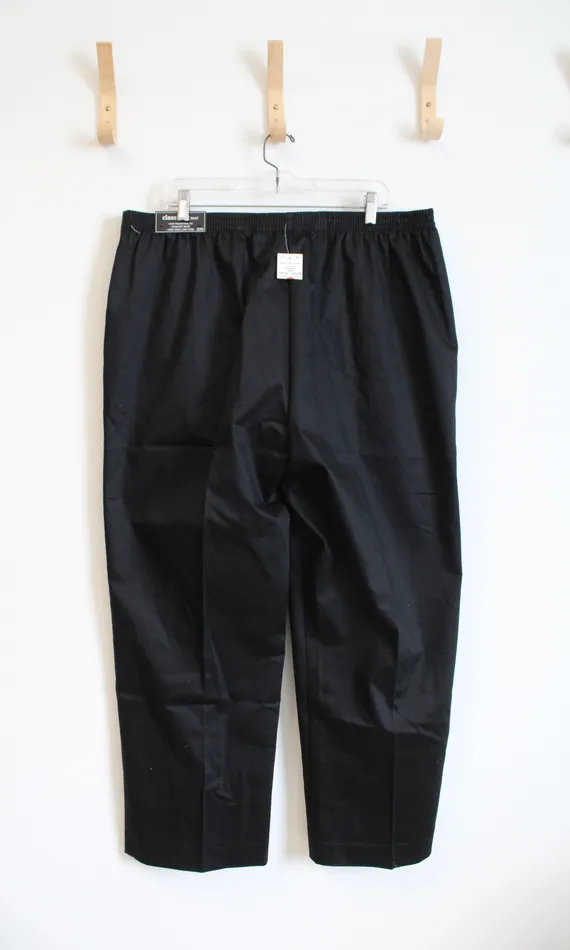 Rings Alfred Dunner NEW Alfred Dunner Classic Fit Black Trouser Pants 20W