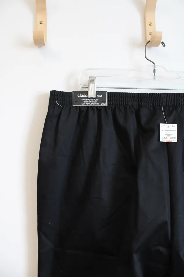 Rings Alfred Dunner NEW Alfred Dunner Classic Fit Black Trouser Pants 20W
