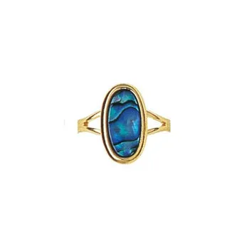 Rings ARIKINEWZEALAND Ariki Paua Oval Gold Ring