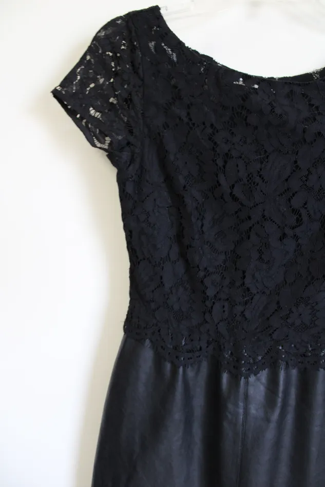 Rings Bailey44 Bailey44 Black Leather Lace Dress XS