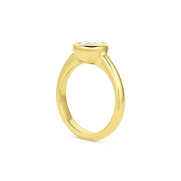 Rings Consider Bridal Bubble Bezel Engagement Ring