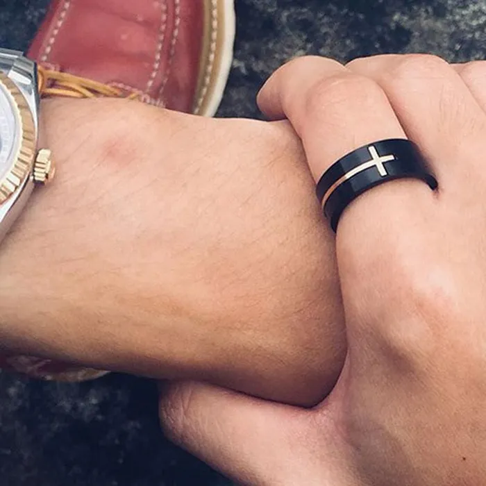 Rings Lords Guidance Christian Ring br Cross