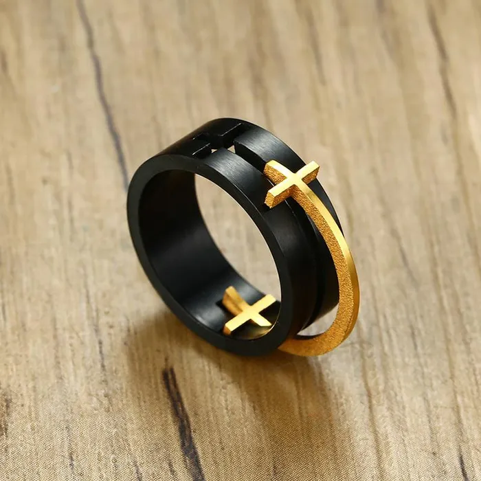 Rings Lords Guidance Christian Ring br Cross