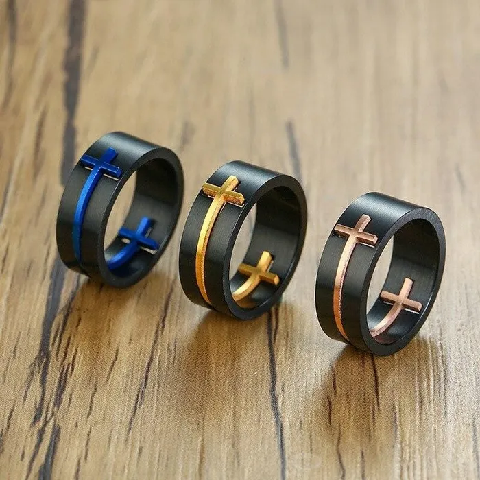 Rings Lords Guidance Christian Ring br Cross