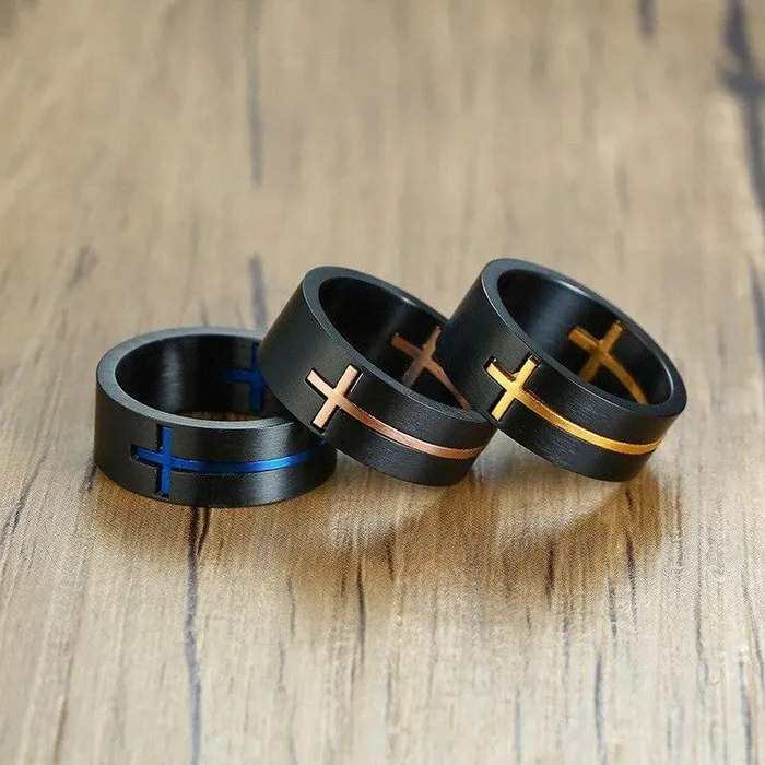 Rings Lords Guidance Christian Ring br Cross
