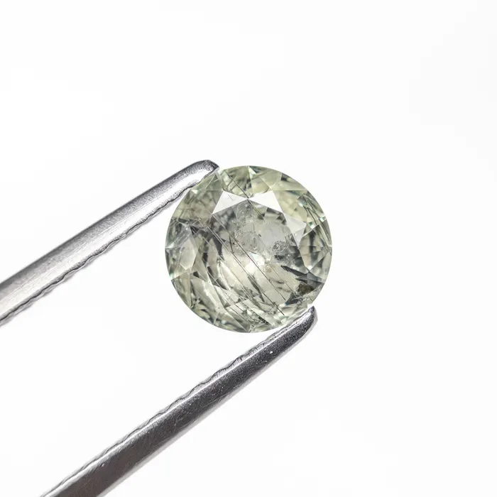 Rings Misfit Gems Green Brilliant Sapphire 074ct Round