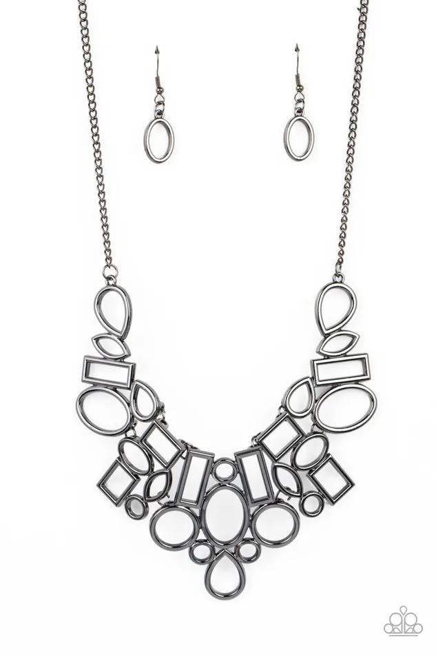 Rings Paparazzi Accessories Geometric Grit Black