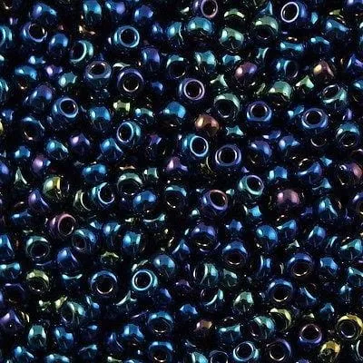 Rings Peppy Beads Miyuki Seed Beads 80 Metallic Dk Blue Iris 0452