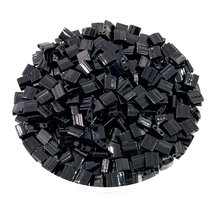 Rings Peppy Beads Miyuki Tila Beads TL0401 Black
