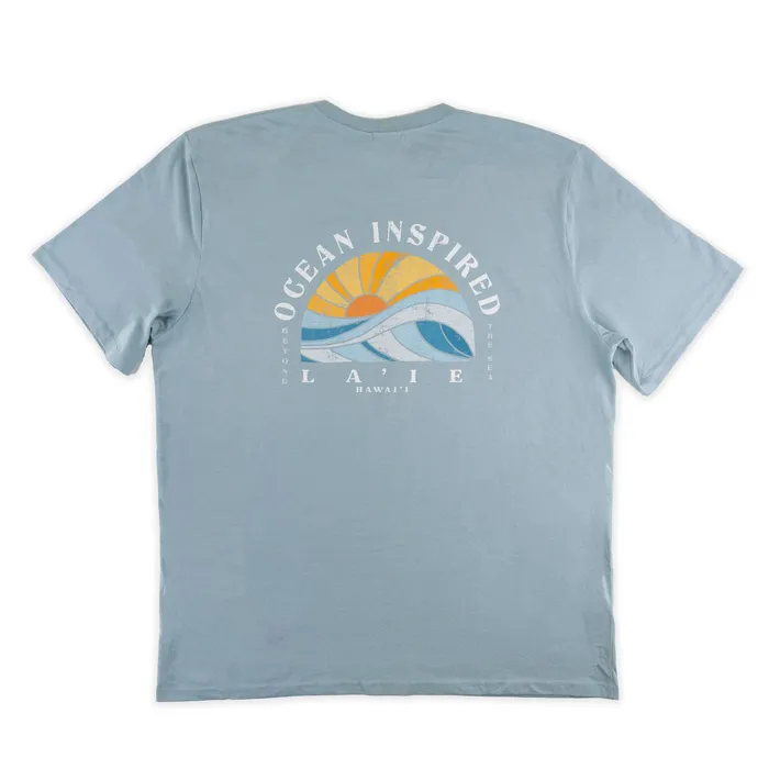 Rings TANKSTREAM Pacific Creations Horizon Mens Tee Shirt Sea Foam Blue