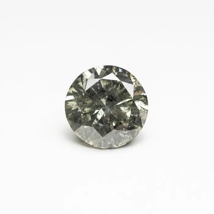 Salt and Pepper Brilliant Diamond 101ct Round Misfit Diamonds Rings