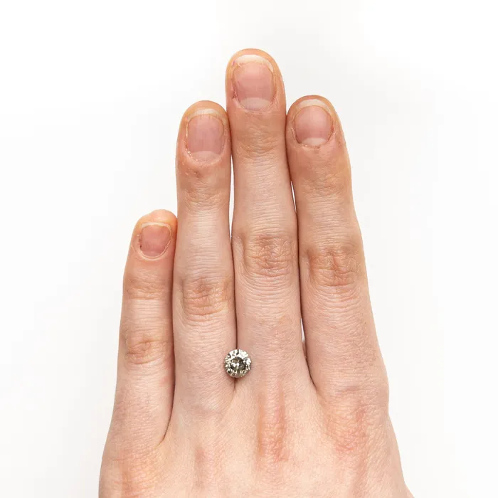 Salt and Pepper Brilliant Diamond 101ct Round Misfit Diamonds Rings