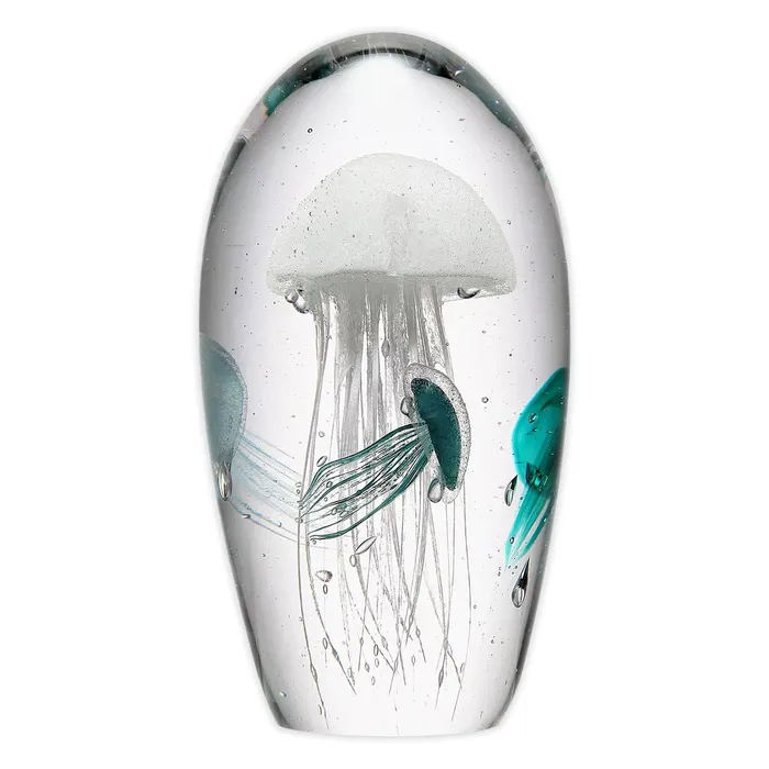 SANPACIFICINTL Earrings Art Glass Swimming Jellyfish Quartet