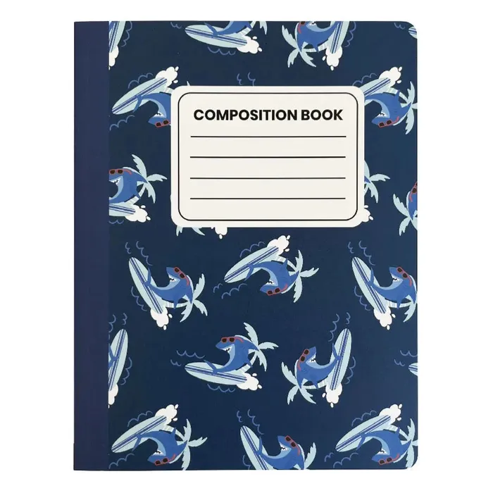 SOHADESIGNS Earrings SoHa Living Surfing Shark Keiki Composition Book