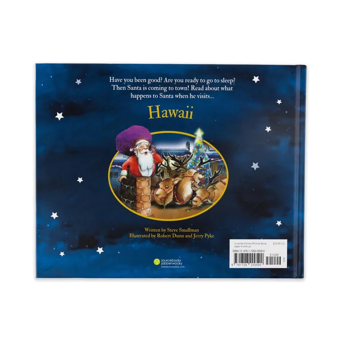 SOURCEBOOKS Earrings Santa is Coming to Hawaii Childrens Hardcover Book
