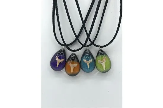 Suede w2Tone Acrylic Necklace VLCRAFTS Necklaces