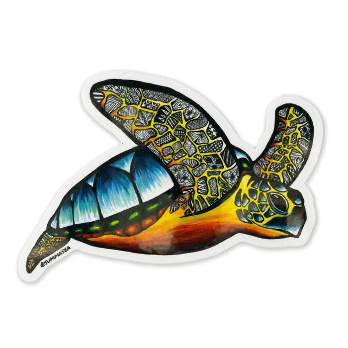 SUMMASEA Rings SummaSea Honu Sea Turtle Contourcut Vinyl Sticker