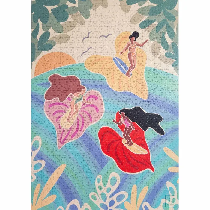 Surf Shack Anthirium Girlies Puzzle 1000Pieces SURFSHACKPUZZLE Earrings