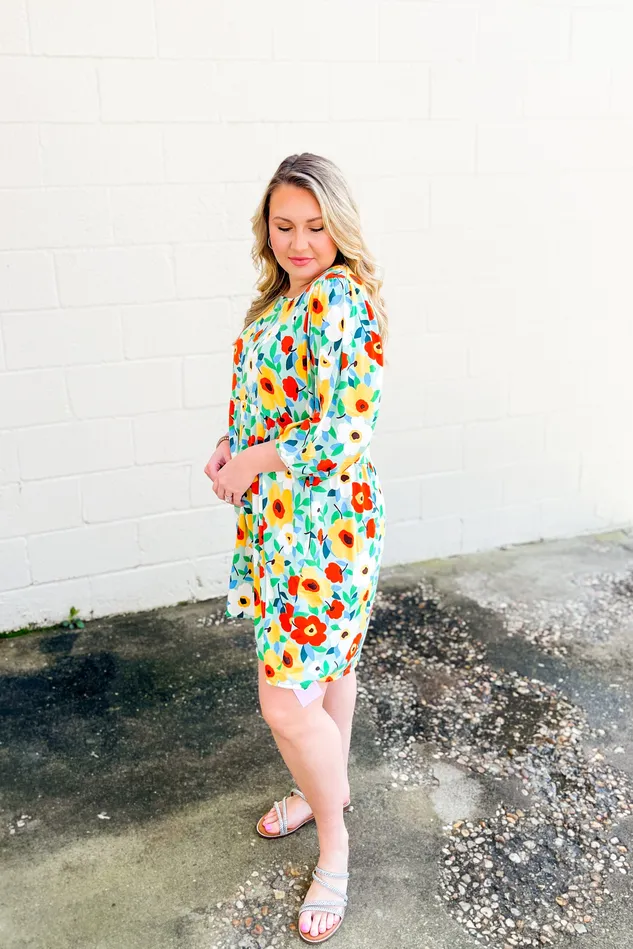 Take Me Out Floral Babydoll Dress Haptics Rings