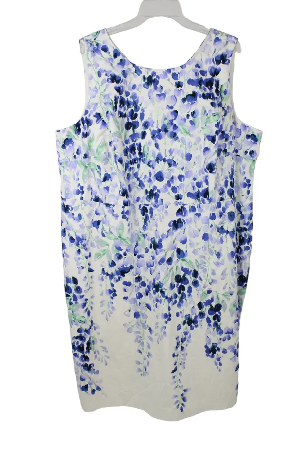 Talbots Rings NEW RSVP By Talbots Blue White Dress 18W