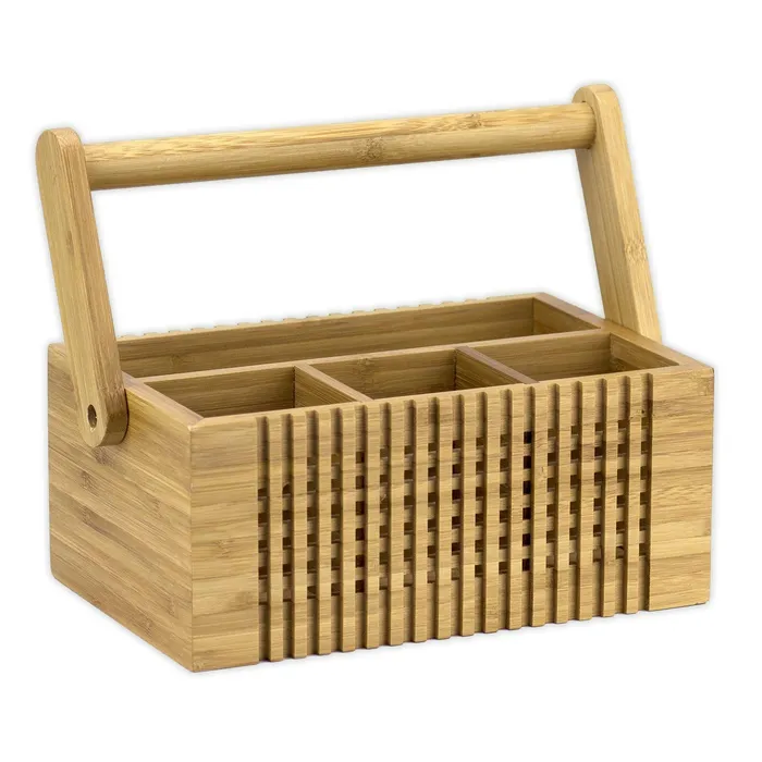 TOTALLYBAMBOO Earrings Totally Bamboo Bamboo Lattice Flatware Caddy