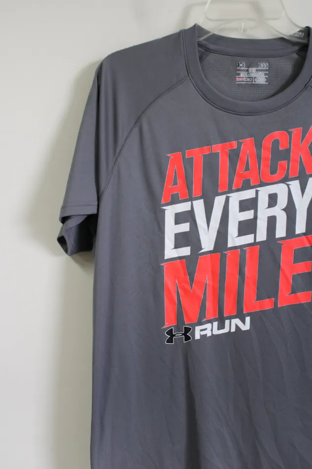 Under Armour Earrings Under Armour Fitted HeatGear Attack Every Mile Shirt L