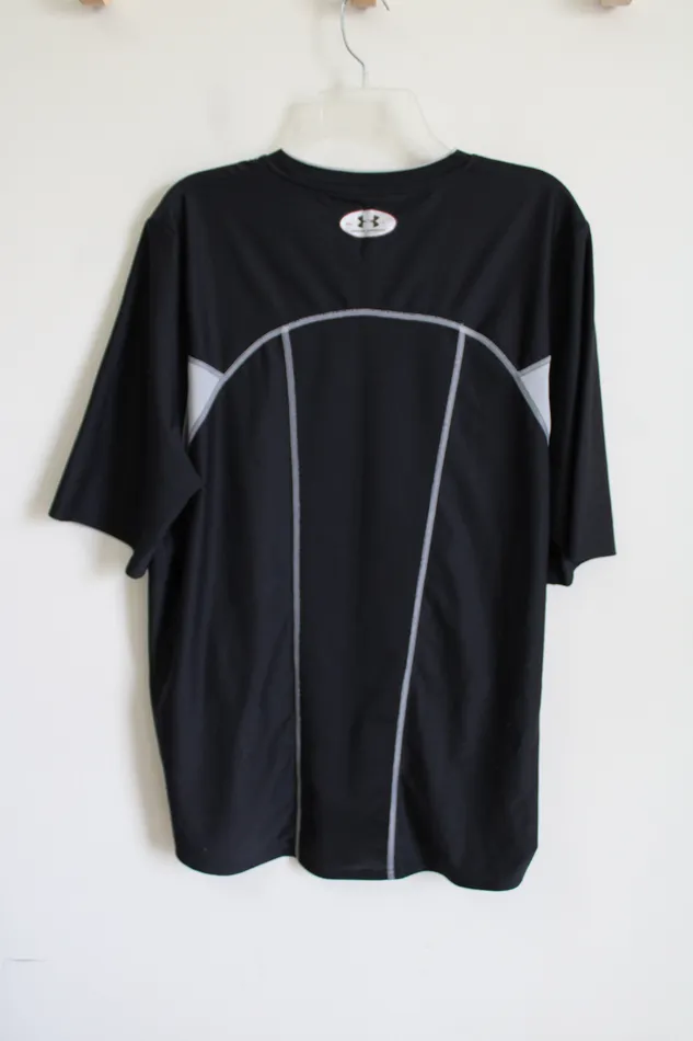 Under Armour Rings Under Armour Black Fitted HeatGear Shirt XL