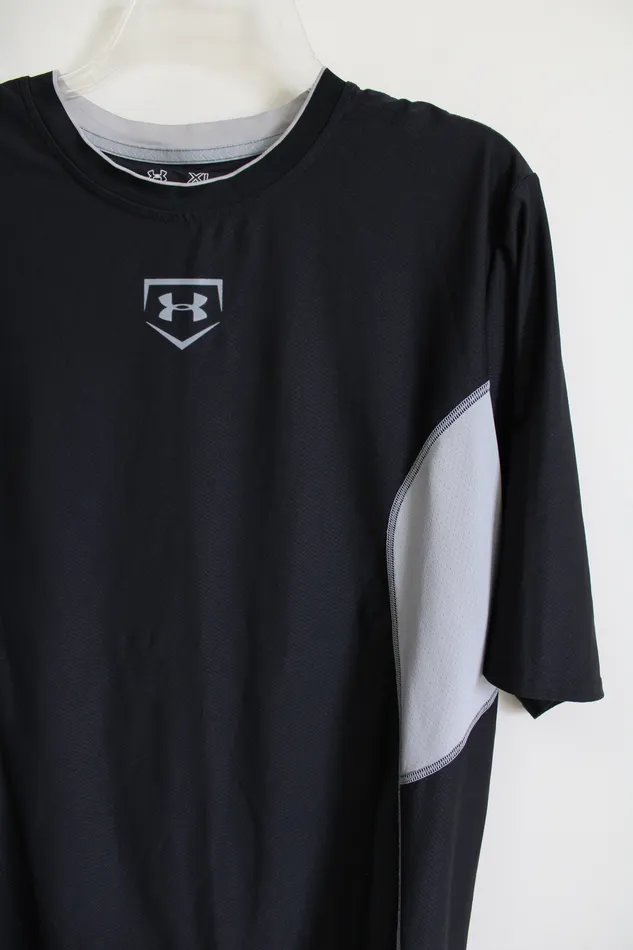 Under Armour Rings Under Armour Black Fitted HeatGear Shirt XL