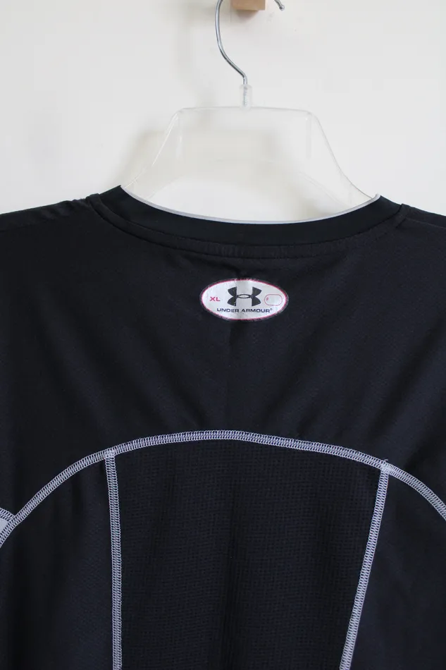 Under Armour Rings Under Armour Black Fitted HeatGear Shirt XL