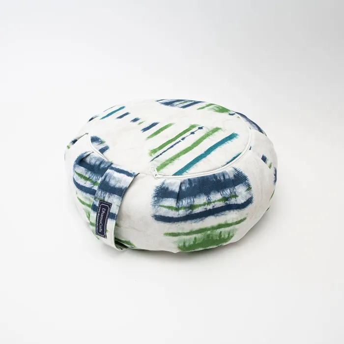 Watercolor Stripe Buckwheat Hull Zafu COVER ONLY DharmaCrafts Earrings