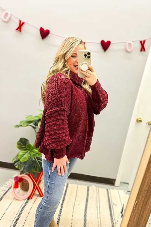 Wine and Dine Me Cowl Neck Sweater White Birch Necklaces