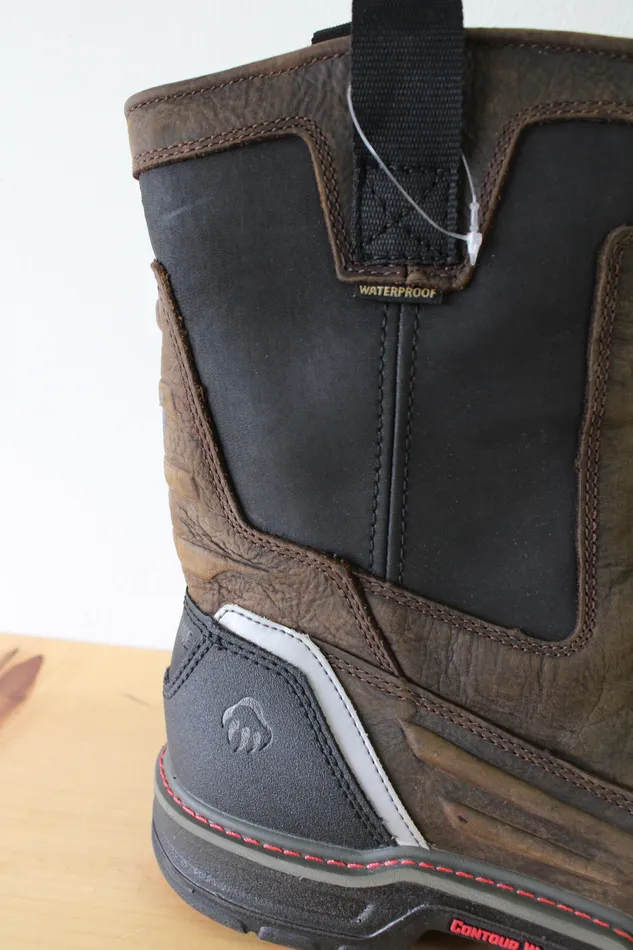 Wolverine Necklaces Wolverine Overman Brown Waterproof Multishox Brown Black PullOn Boot Size 85