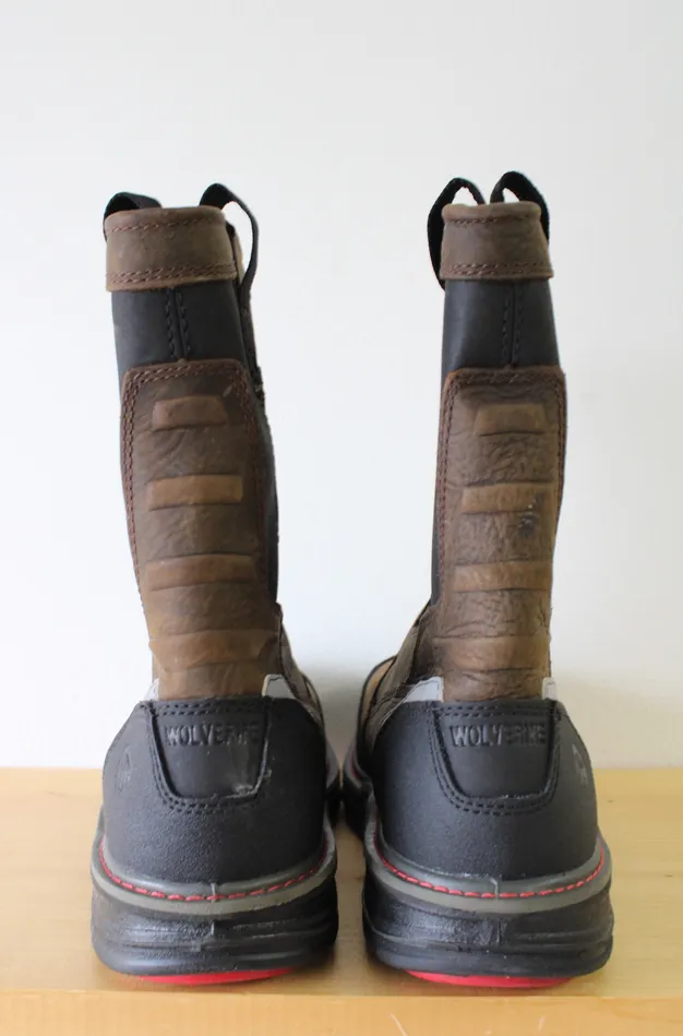 Wolverine Necklaces Wolverine Overman Brown Waterproof Multishox Brown Black PullOn Boot Size 85