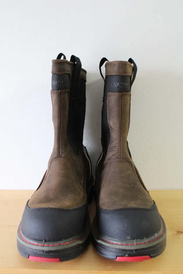 Wolverine Necklaces Wolverine Overman Brown Waterproof Multishox Brown Black PullOn Boot Size 85