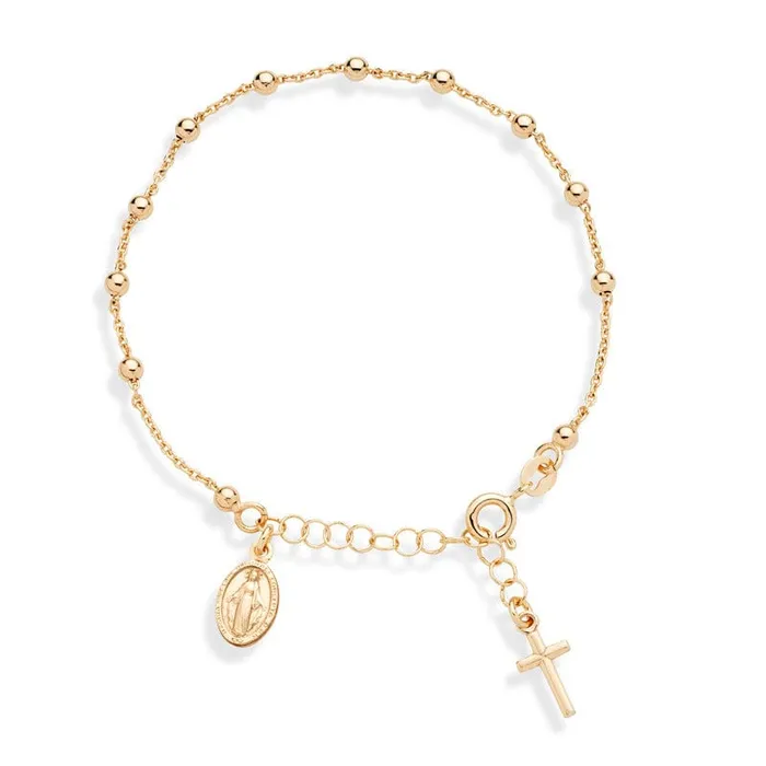 Womens Christian Bracelet with Cross and Virgin Mary Charms Lords Guidance Bracelets Womens Christian Bracelet with Cross and Virgin Mary Charms Lords Guidance Bracelets