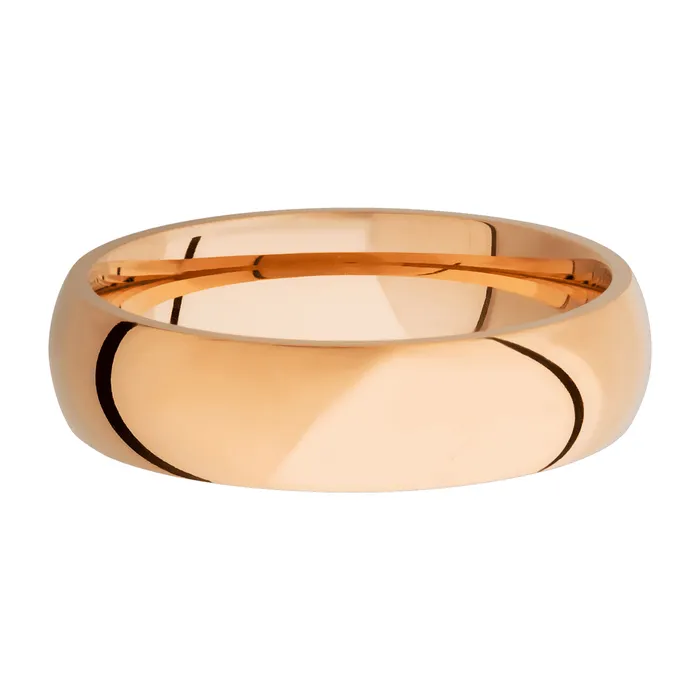 14K Rose Gold Band Lashbrook Rings