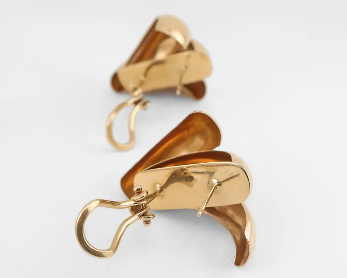 14KT Gold Ribbon Earrings Isadoras C Earrings 14KT Gold Ribbon Earrings Isadoras C Earrings
