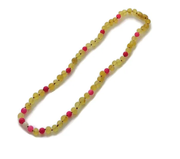 18 19 inch Baltic Amber Necklace Lemon Moonstone Focus Clarity Baltic Essentials Necklaces