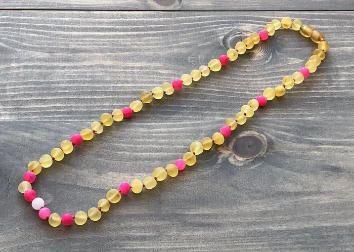 18 19 inch Baltic Amber Necklace Lemon Moonstone Focus Clarity Baltic Essentials Necklaces