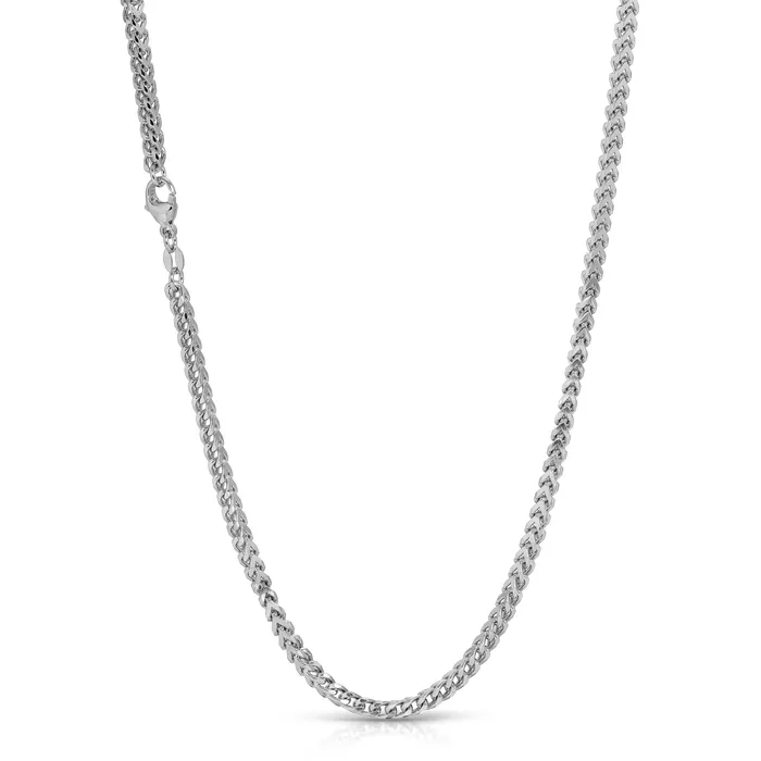 32MM Diamond Cut Franco Chain Platinum 950 Saints Gold Co Necklaces