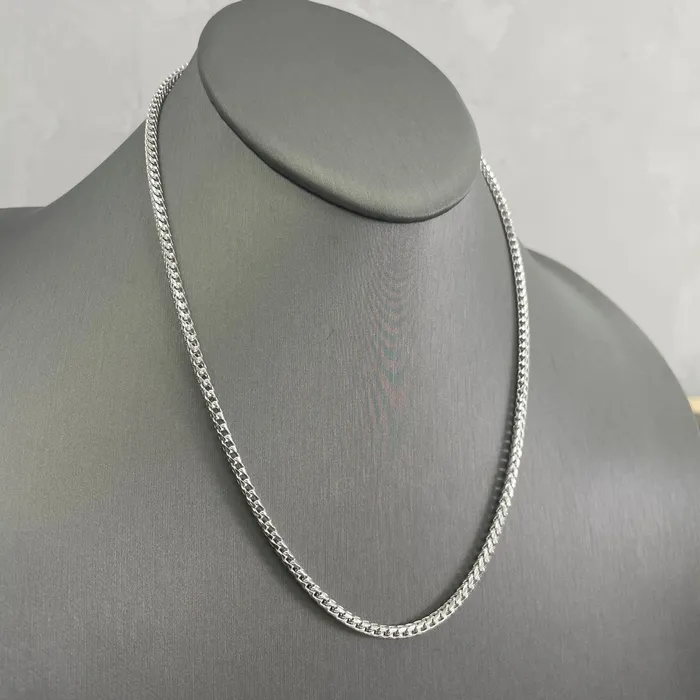 32MM Diamond Cut Franco Chain Platinum 950 Saints Gold Co Necklaces 32MM Diamond Cut Franco Chain Platinum 950 Saints Gold Co Necklaces