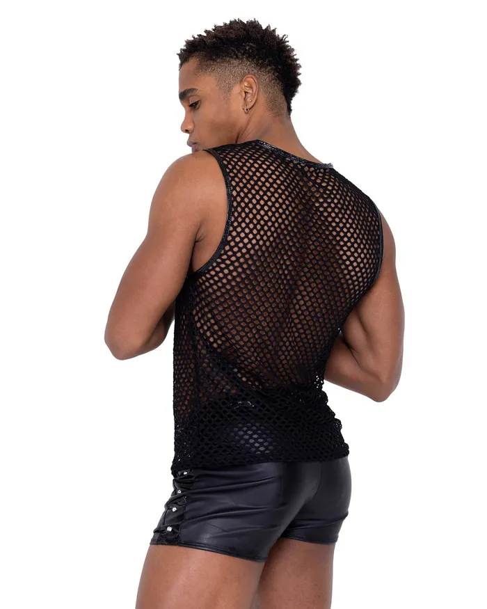 6330 Mens Fishnet Tank Top Roma Costume Inc Rings 6330 Mens Fishnet Tank Top Roma Costume Inc Rings