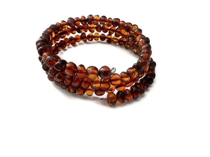 75 85 Polished Dark Amber Adult Multi wrap memory wire no clasp Baltic Amber Bracelet maximum effectiveness MB Bracelets 75 85 Polished Dark Amber Adult Multi wrap memory wire no clasp Baltic Amber Bracelet maximum effectiveness MB Bracelets