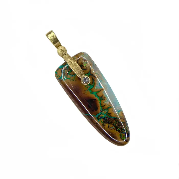 Alex Sepkus Boulder Opal Sticks Stone Pendant Necklaces Alex Sepkus Boulder Opal Sticks Stone Pendant Necklaces