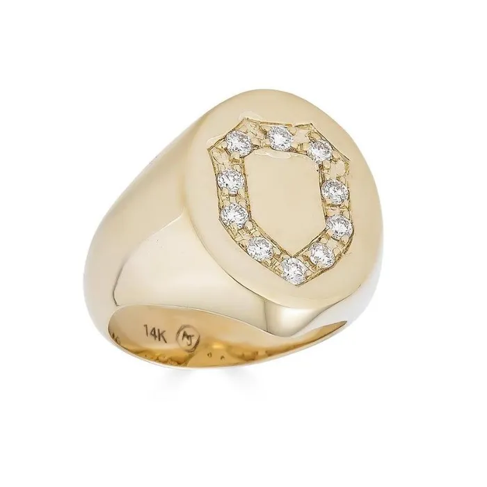 Alexis Jae Rings Womens Diamond Signet Ring