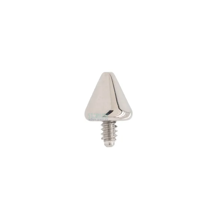 Anatometal Earrings Stainless Steel Spike Threaded End