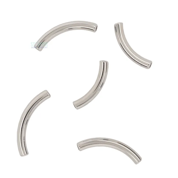 Anatometal Earrings Titanium Threaded Curved Barbell Shaft 16 ga