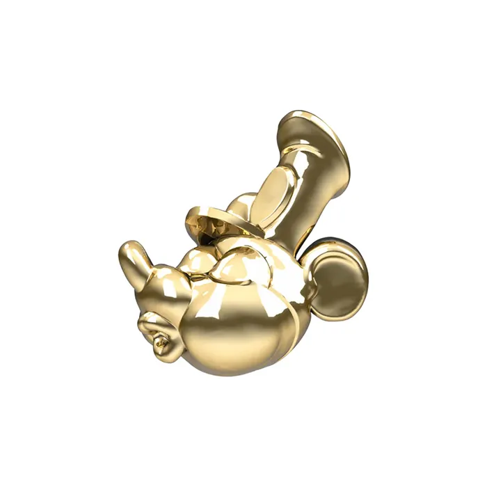 Anatometal Earrings Willy Whistle Threaded End in Gold